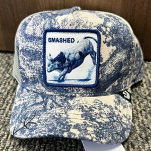 Goorin Trucker Snapback Hat Cap Smashed Ox Bull Break Out The Fine China 55.0